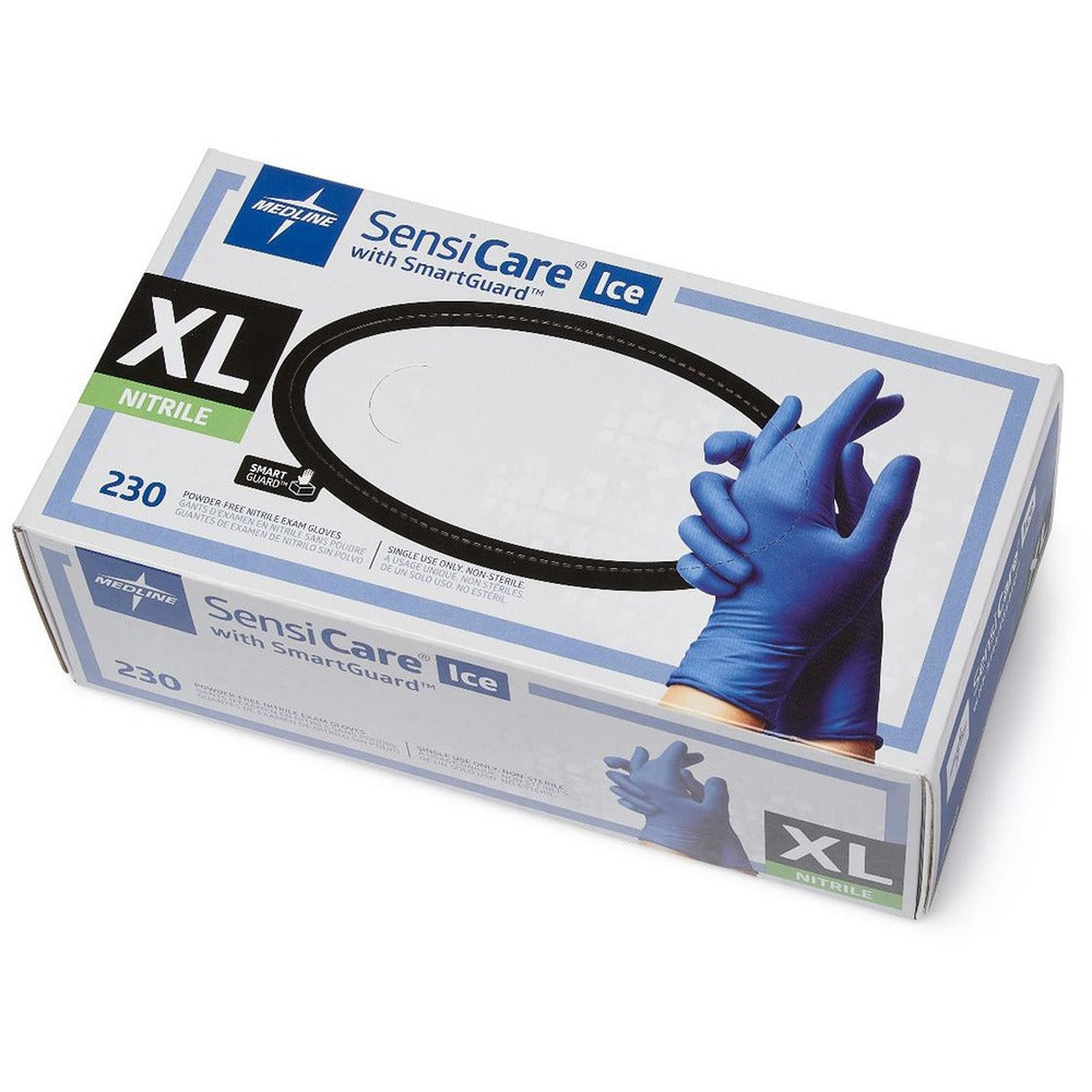 Image of Medline Exam Gloves, Powder-Free, X-Large, 230/BX, BE