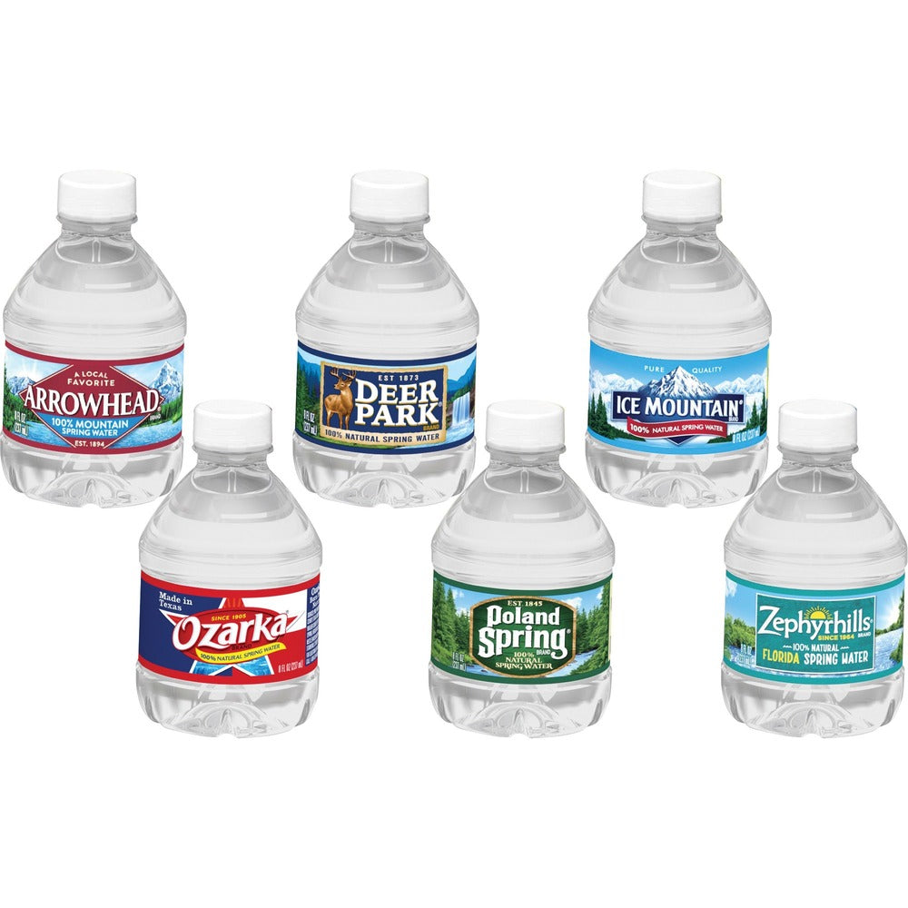 Image of Nestle Waters North America Natural Spring Water, 8oz, 48/CT, Blue