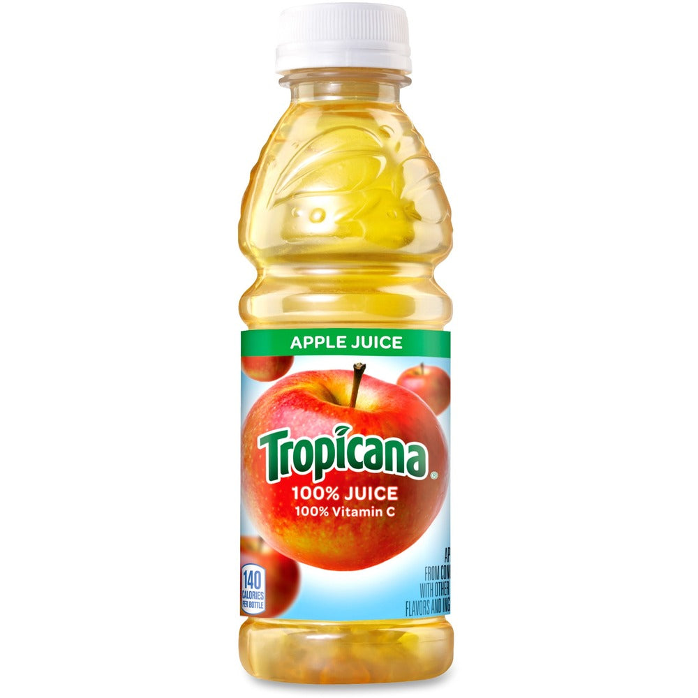 Image of Quaker Foods Apple Juice, Tropicana, 10oz, 24/CT, Glow Yellow