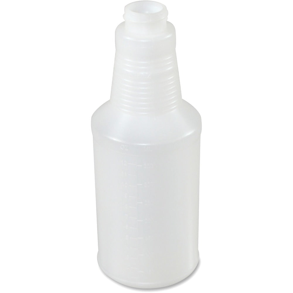Image of Genuine Joe Plastic Bottle, w/Graduation Marks, 24oz, 24/CT, Translucent