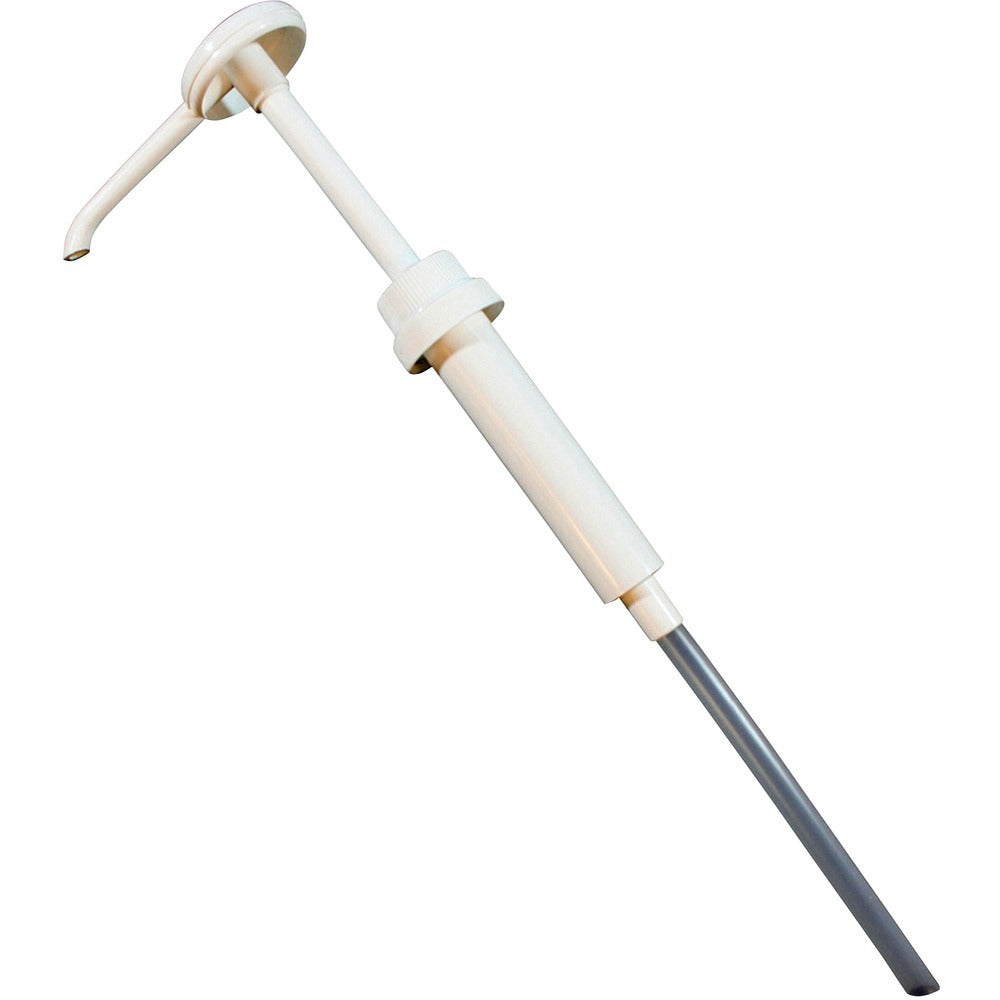 Image of Genuine Joe Economy Pump,3/4 Faucet, 38mm Cap, 1oz Disp, White