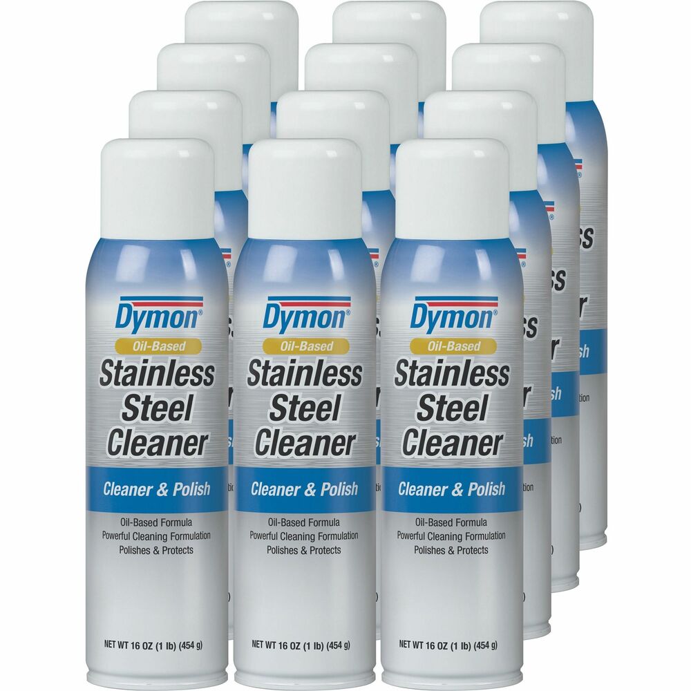 Image of ITW Pro Brands Stainless Steel Cleaner, Aerosol, 20oz Net, 12/CT, NTL/BEGY