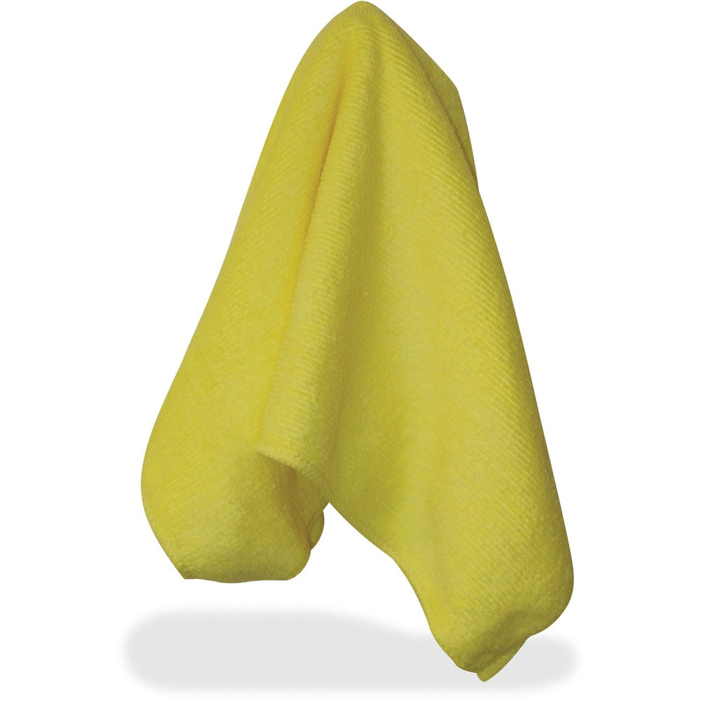 Image of Impact Products Cleaning Cloths, Microfiber, 16"x16", 12/BG, Yellow