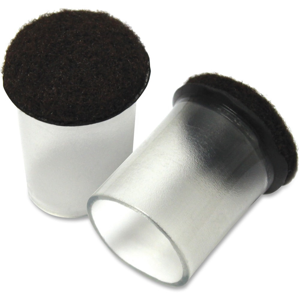 Image of Lorell Floor Protector,1-5/8"FlexSlve,1-7/8"BaseDia,2-1/2"H,8/BG,CL