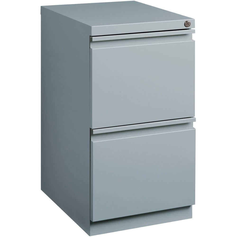 Image of Lorell Pedestal File, F/F, Mobile, 15"x19-7/8"x27-3/4", Platinum