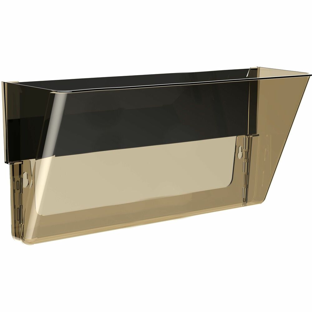 Image of Storex Industries Corporation Magnetic Wall Pocket, Letter/Legal, 500Sht Cap, Smoke