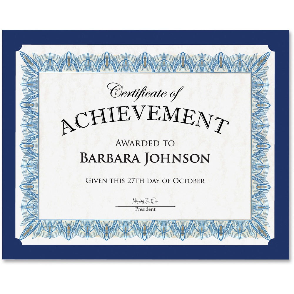 Image of Geographics Traditional Certificates, 10/PK, Navy