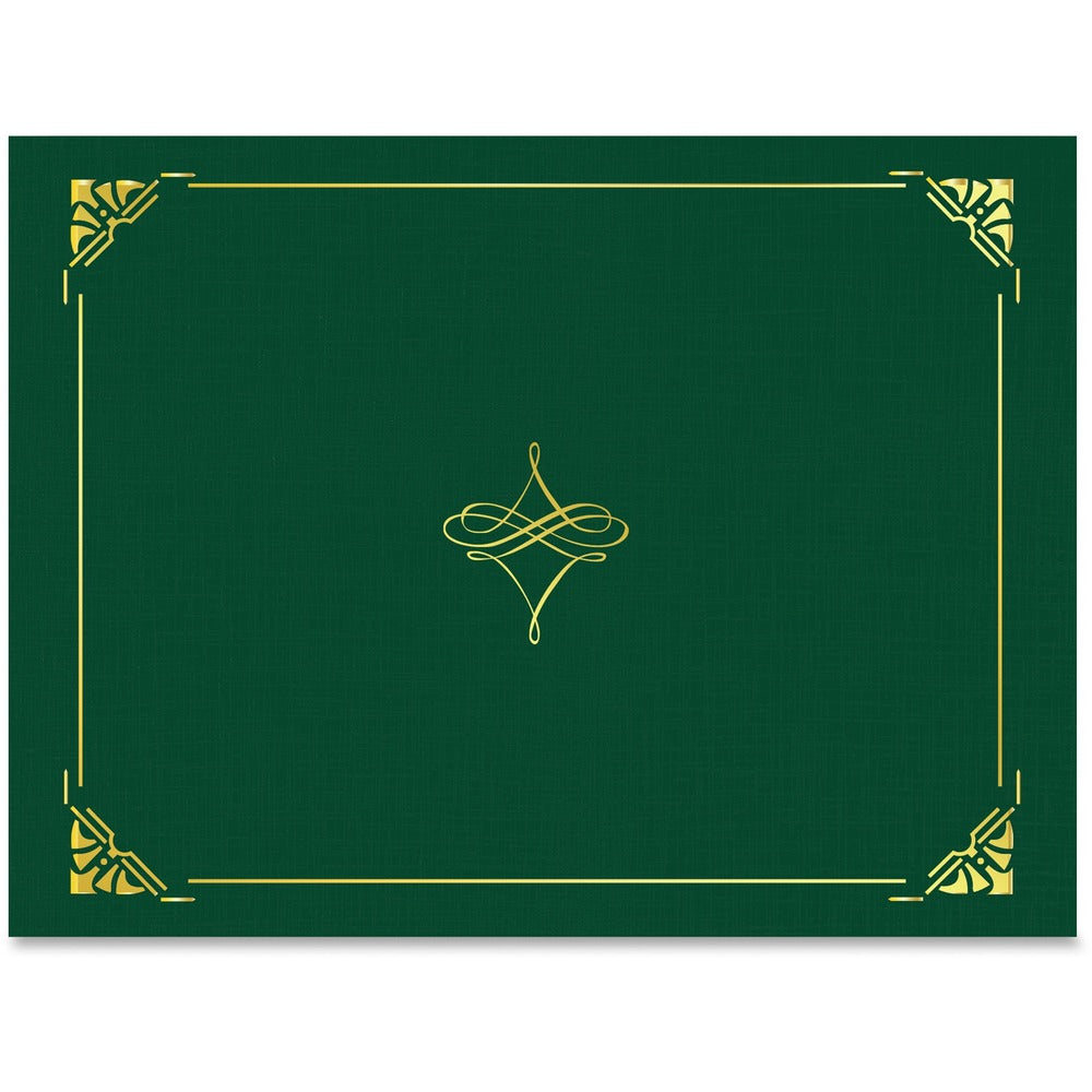 Image of Geographics Certificate Cover, 8-1/2"x11", 5SH/PK, Hunter Green