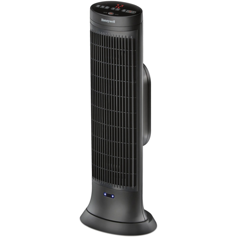 Image of Honeywell Digital Tower Heater,Remote,Motion Sensor,23-1/2"H,Black