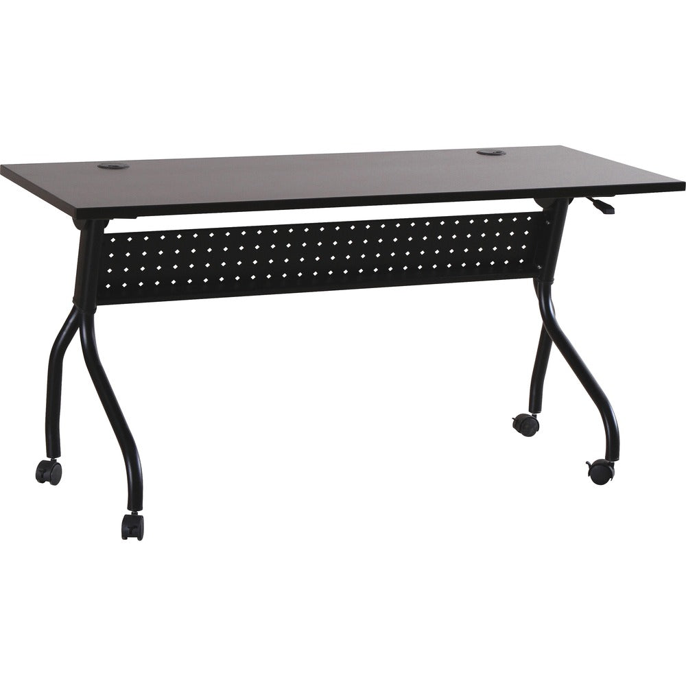 Image of Lorell Training Table, 60"x23-1/2"x29-1/2", Espresso/Black