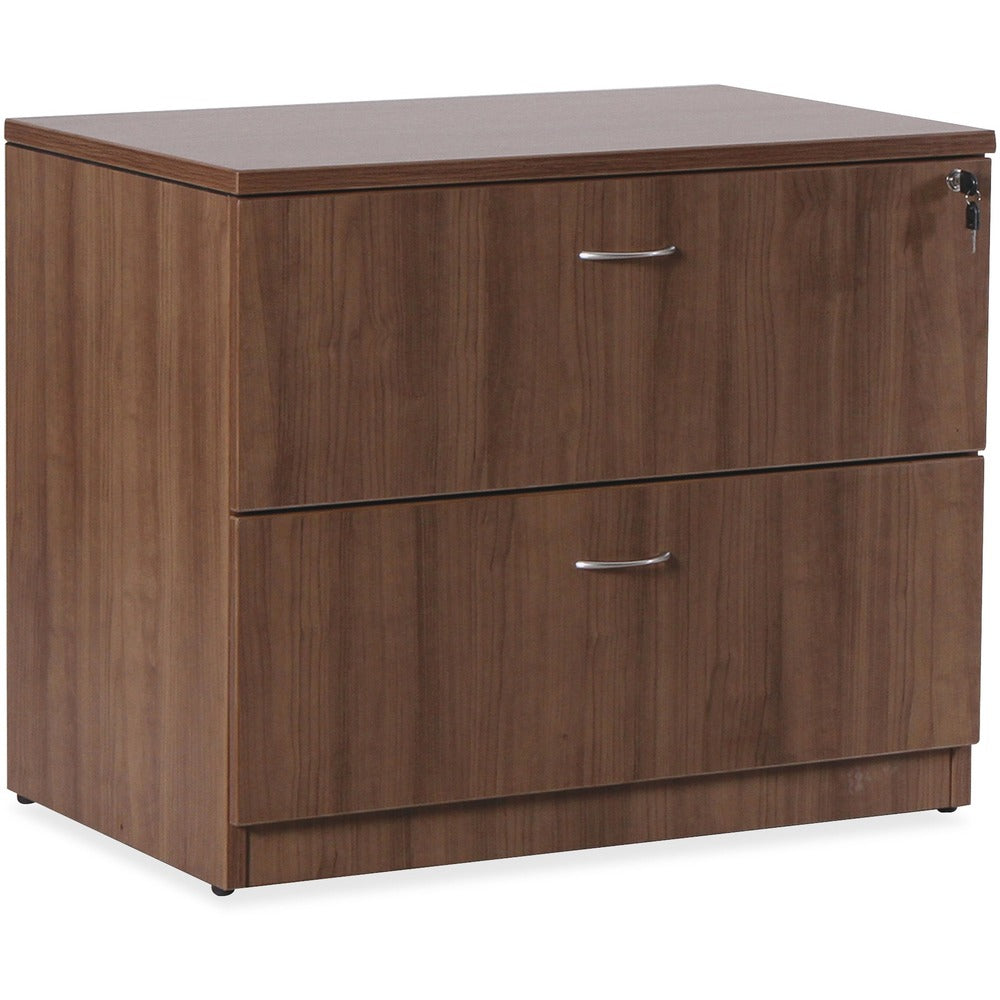 Image of Lorell 2-DRW Lateral File, 35"x22"x29-1/2", Walnut