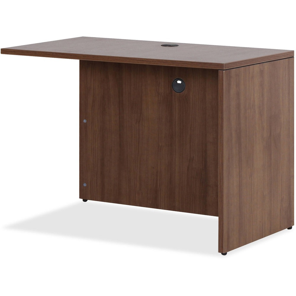 Image of Lorell Return, Rectangular, 42"x24"x29-1/2", Walnut