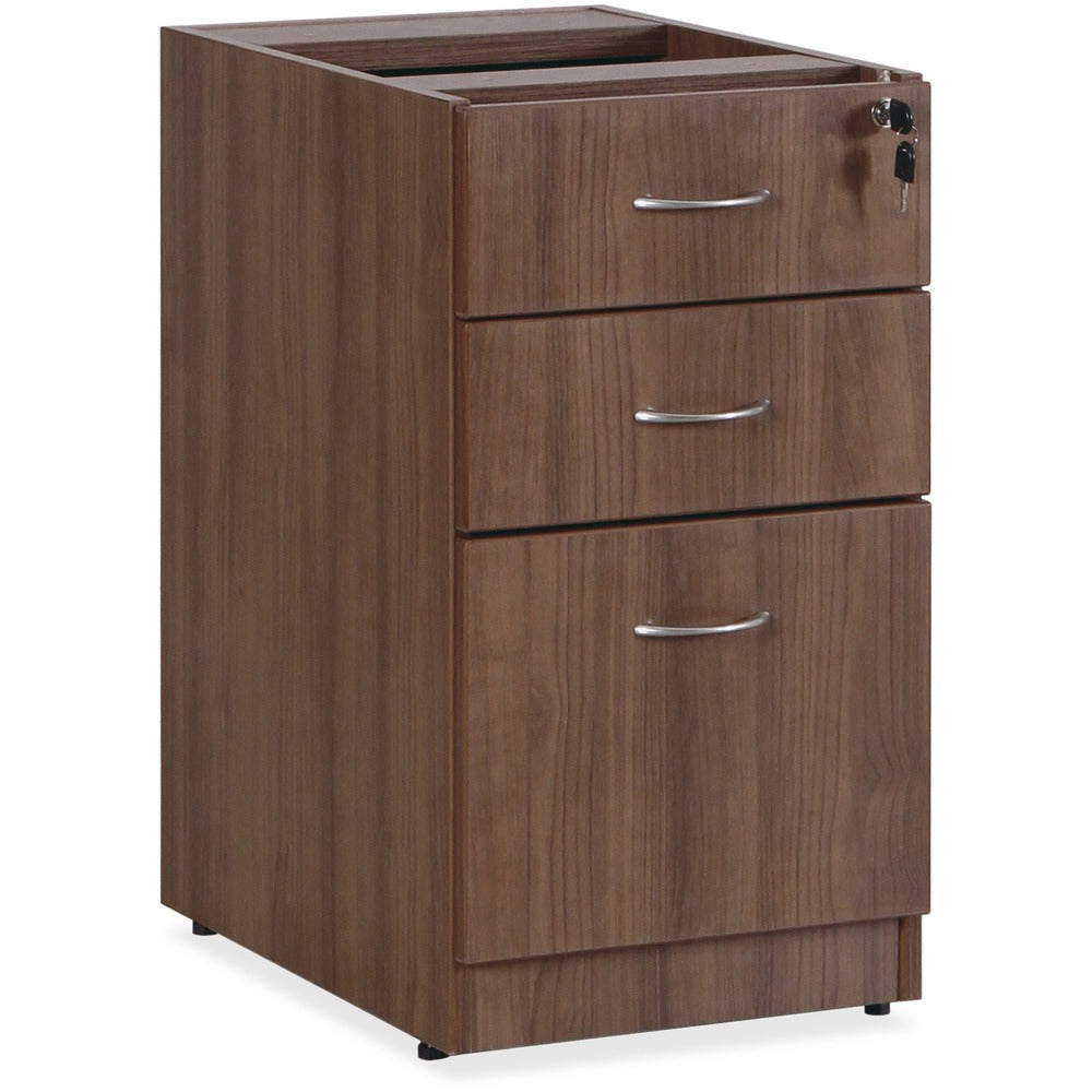 Image of Lorell Under D 2-DRW Ped, 16"x22"x28-1/4", Walnut