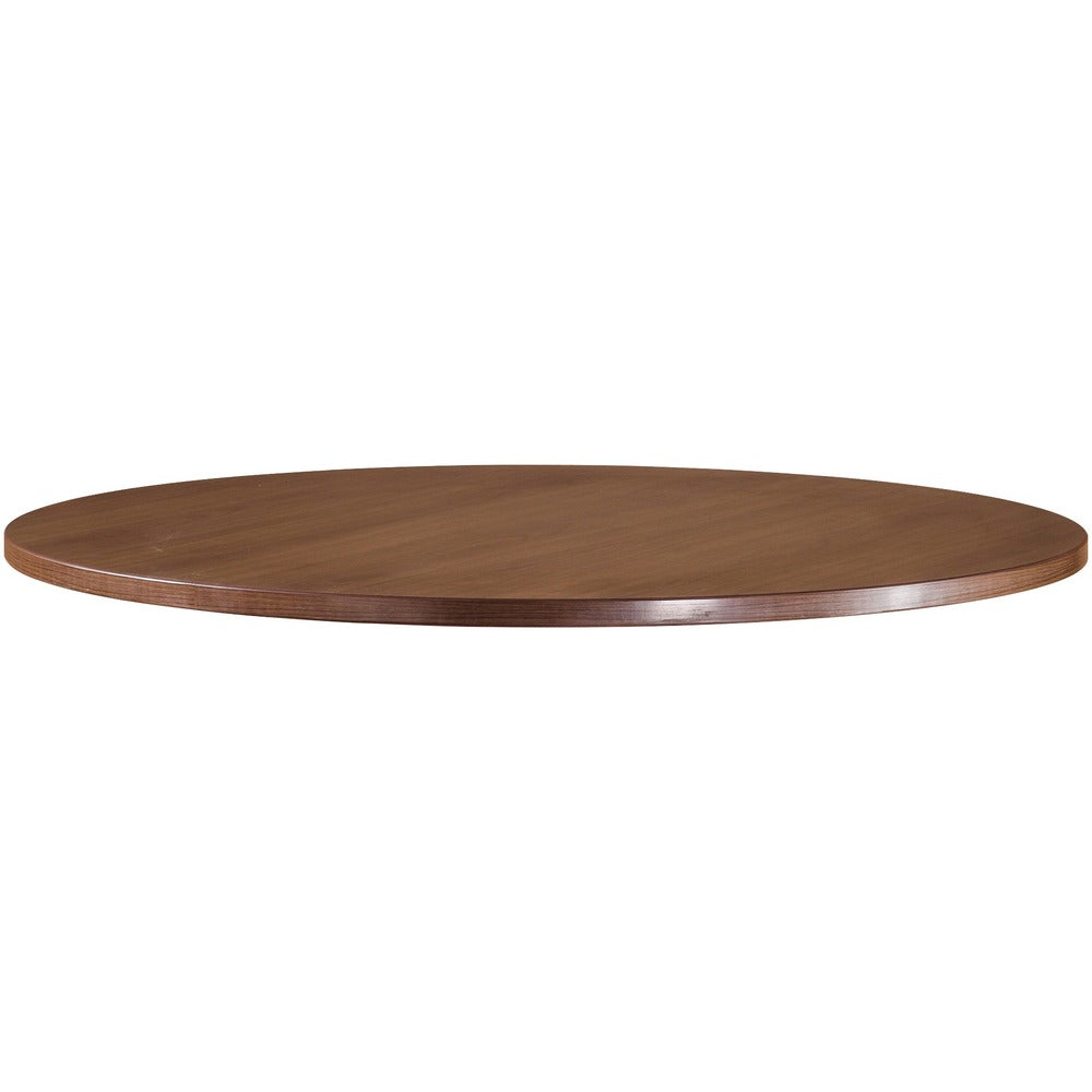 Image of Lorell Conference Tabletop, Box 1/2, Round, 42", Walnut