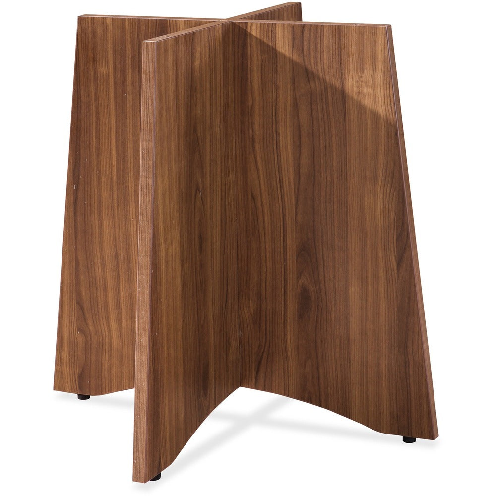 Image of Lorell Base, f/42"/48" Dia Tops, Box 2/2, 24"x24"x29", Walnut