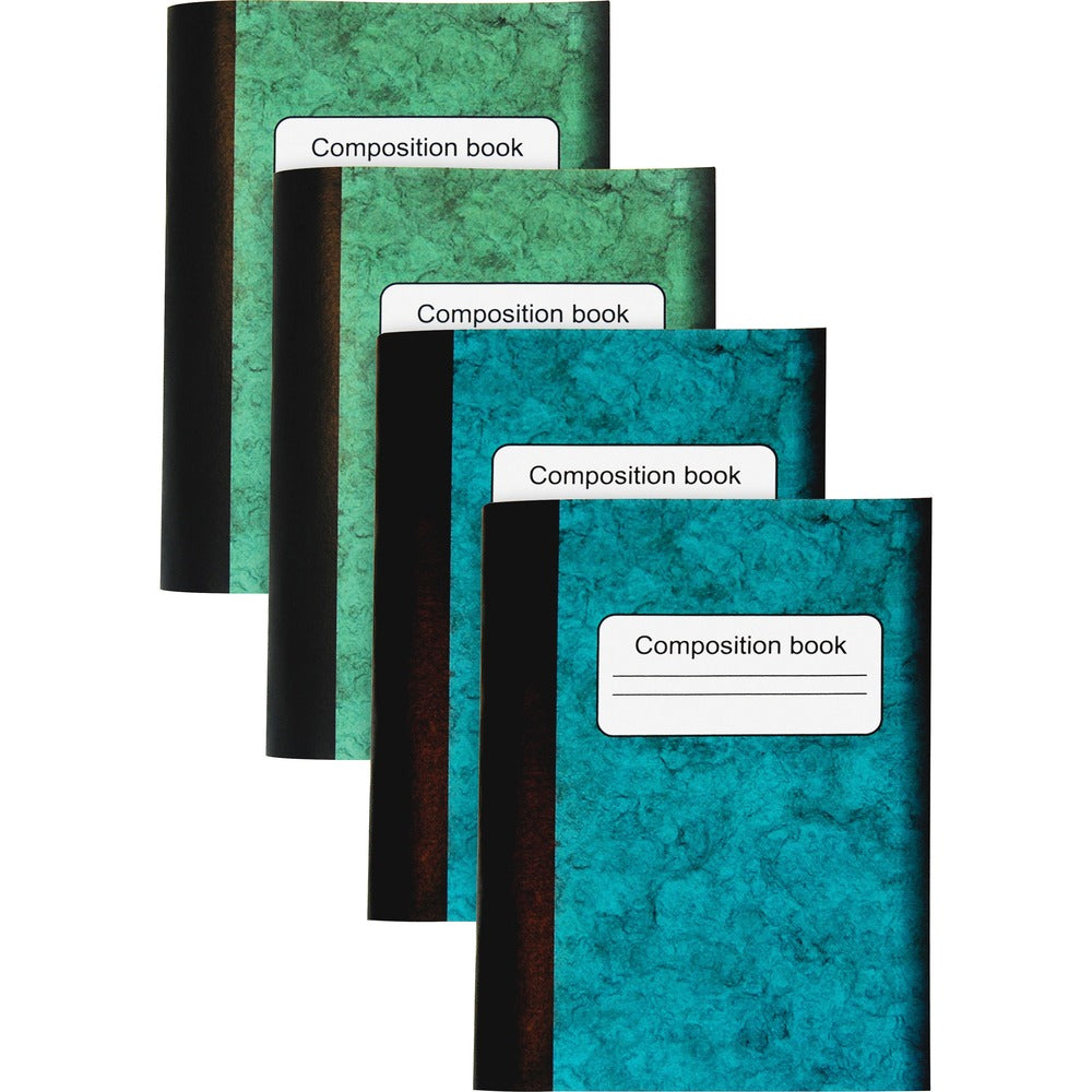 Image of Sparco Composition Book, 80 Sheets, 3-1/4"x4-1/2", 4/PK, Multi