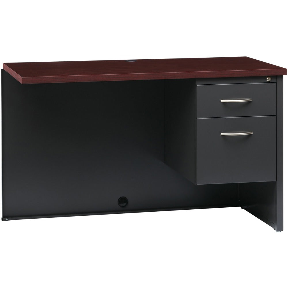 Image of Lorell Right Return Desk, 24"x48", CH/MH