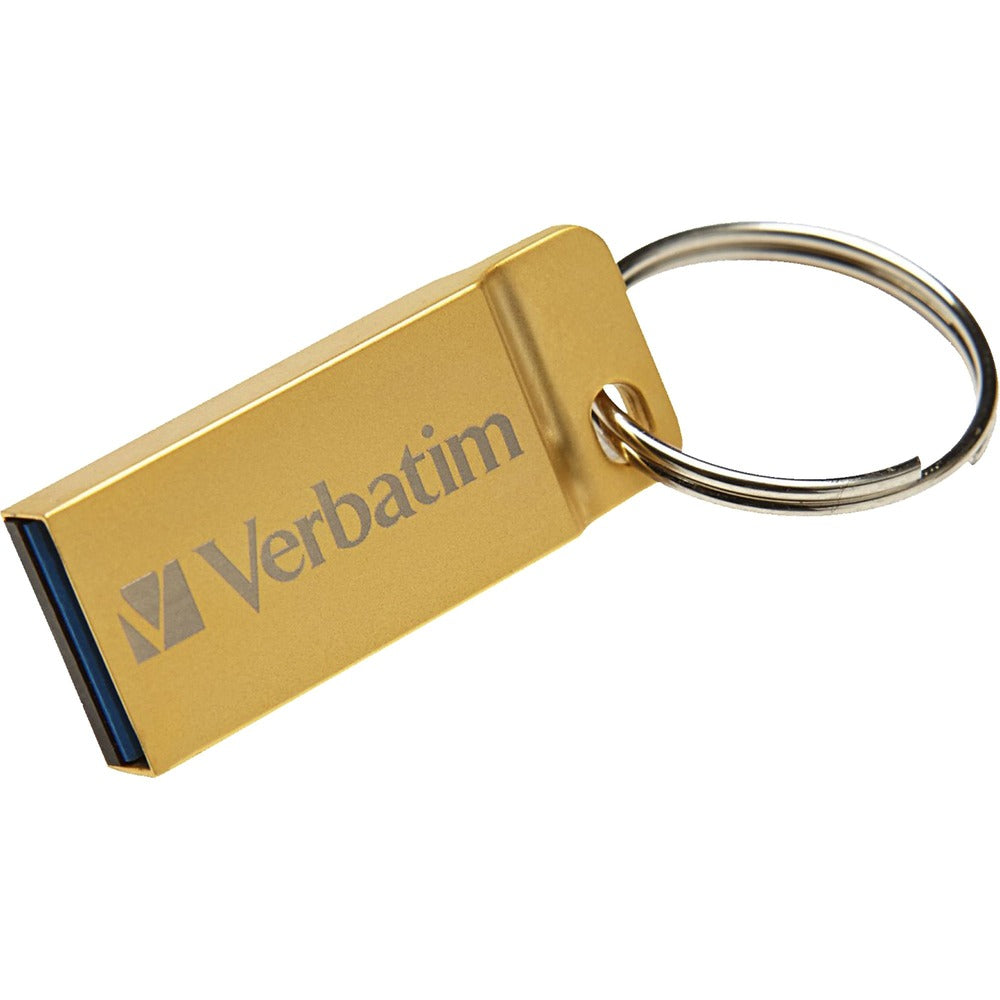 Image of Verbatim Flash Drive, Seamless Metal Case, USB, 64GB, Gold