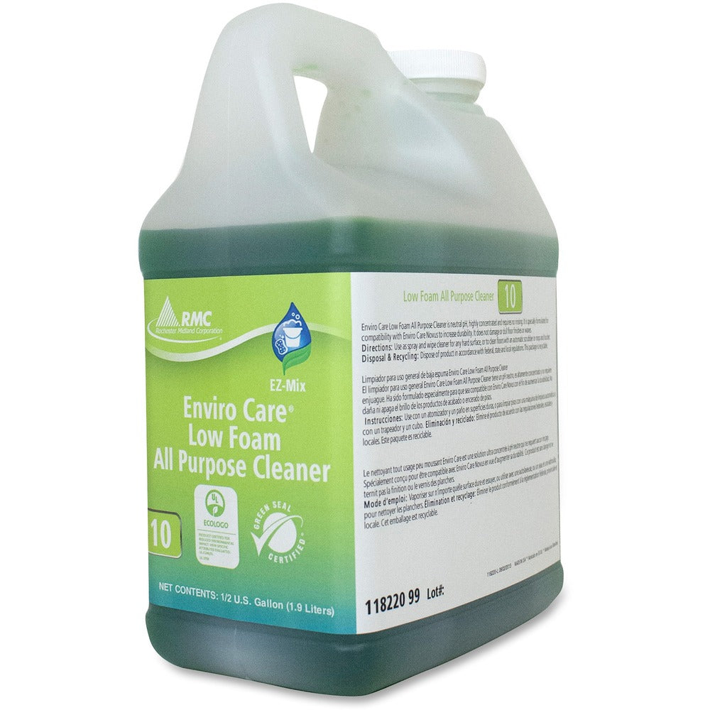 Image of Rochester Midland Corporation Cleaner Refill,All-Purpose,Low-Foam,EZ-Mix,64.25oz,4/CT,GN