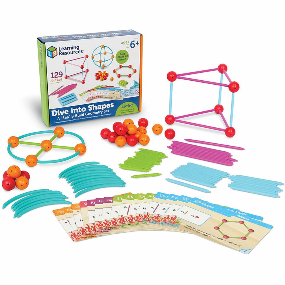 Image of Learning Resources A Sea-And-Build Geometry Set, Ast