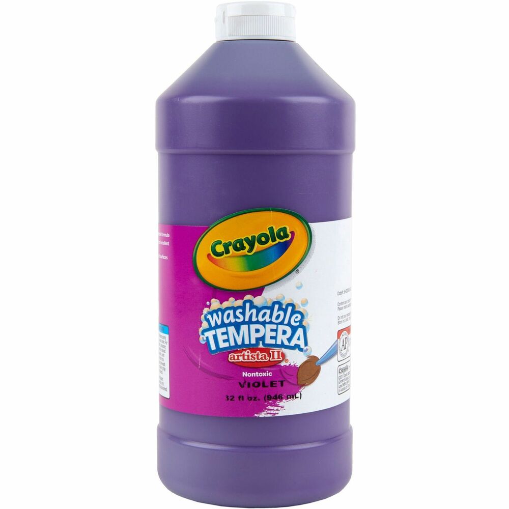 Image of Crayola Washable Tempera Paint, 32oz, Violet