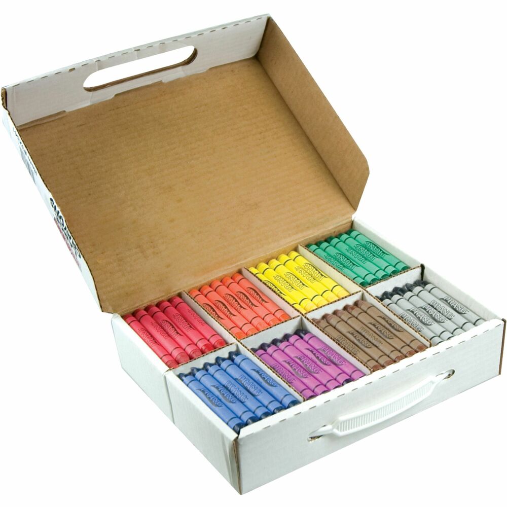 Image of Dixon Ticonderoga Company Crayons Masterpack, Large, 200/BX, Ast
