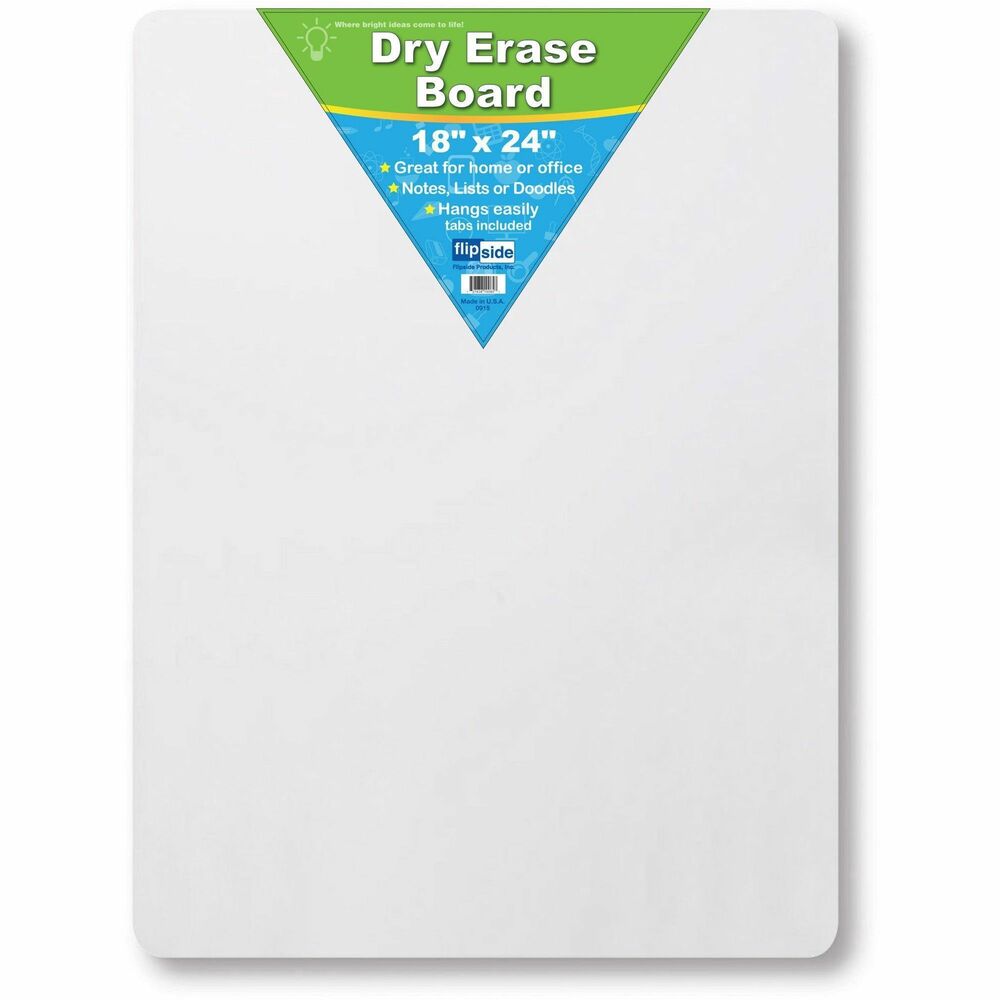 Image of Flipside Products Dry Erase Board, 18"x24", White