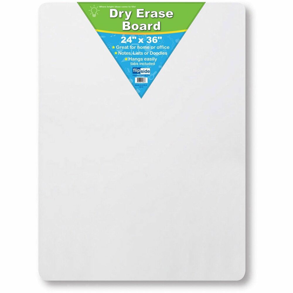 Image of Flipside Products Dry Erase Board, 24"x36", White