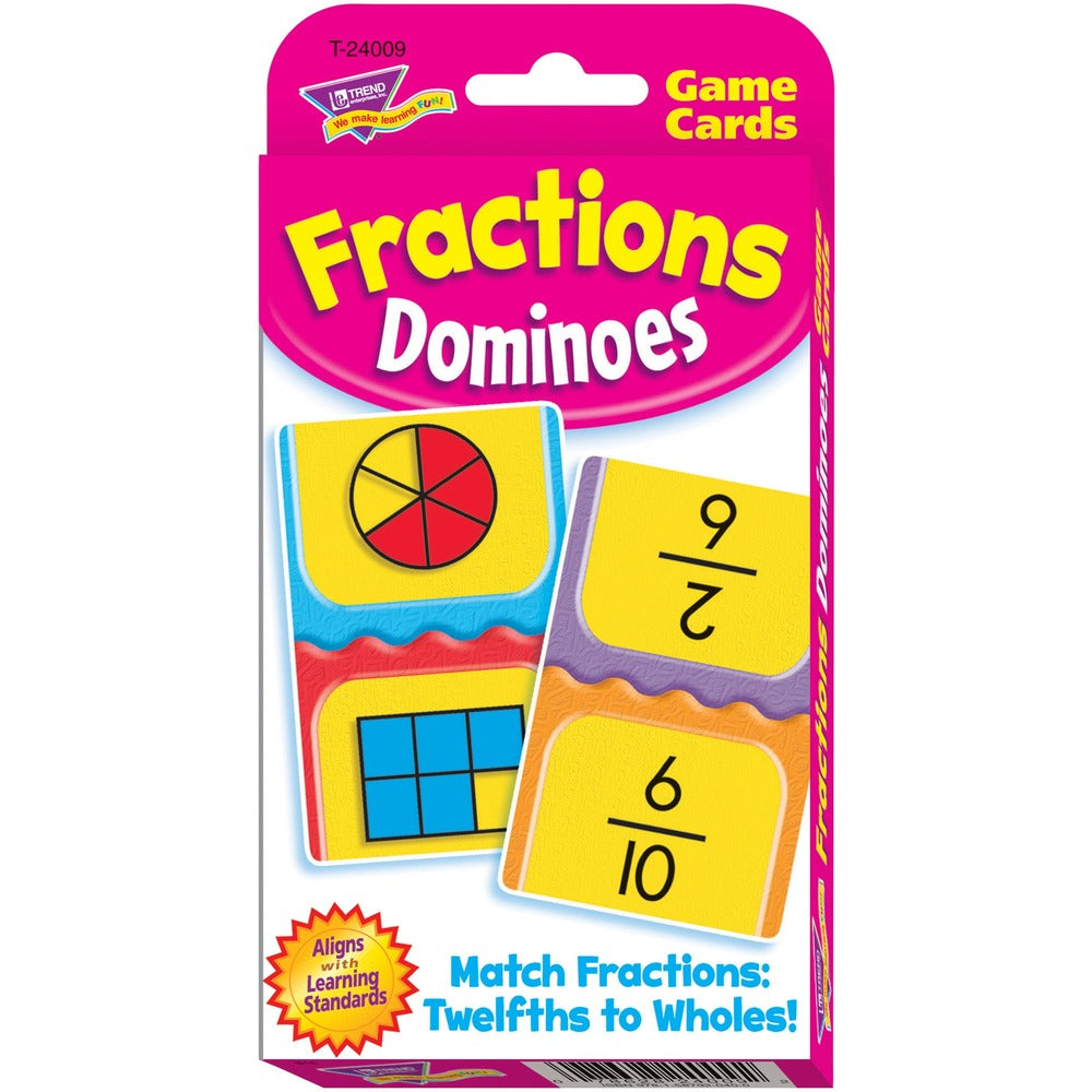 Image of Trend Enterprises Fractions Cards, 3-1/8"Wx5-1/4"H, 56/PK, MI