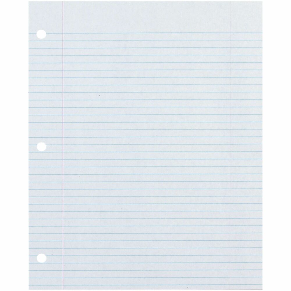 Image of Pacon Rec Filler Paper, 8-1/2"x11", 9/32" Rld, 3-H, 500SH/PK, WE