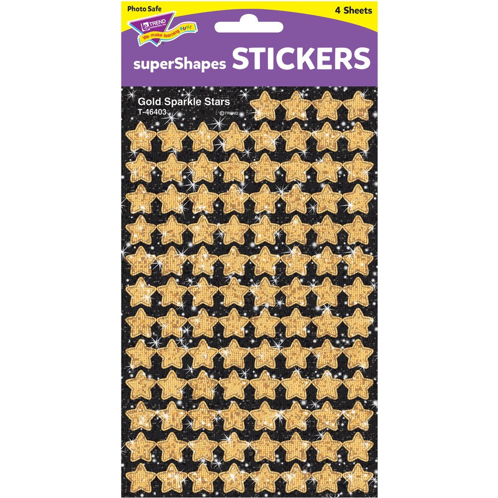 Image of Trend Enterprises Stickers, Gold Stars, Acid-Free, 400 EA/PK, GD