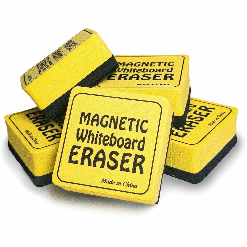 Image of The Pencil Grip WB Eraser, Magnetic, 2"Wx1/2"Lx2"H, 24/PK, YW