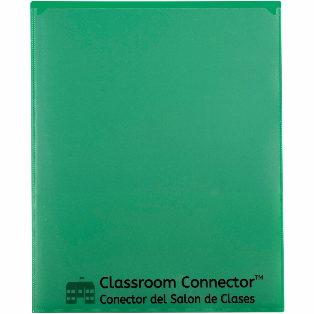 Image of C-Line Folder, 2-Pocket, Poly, 50-Sht Cap, Letter, 25/BX, Green