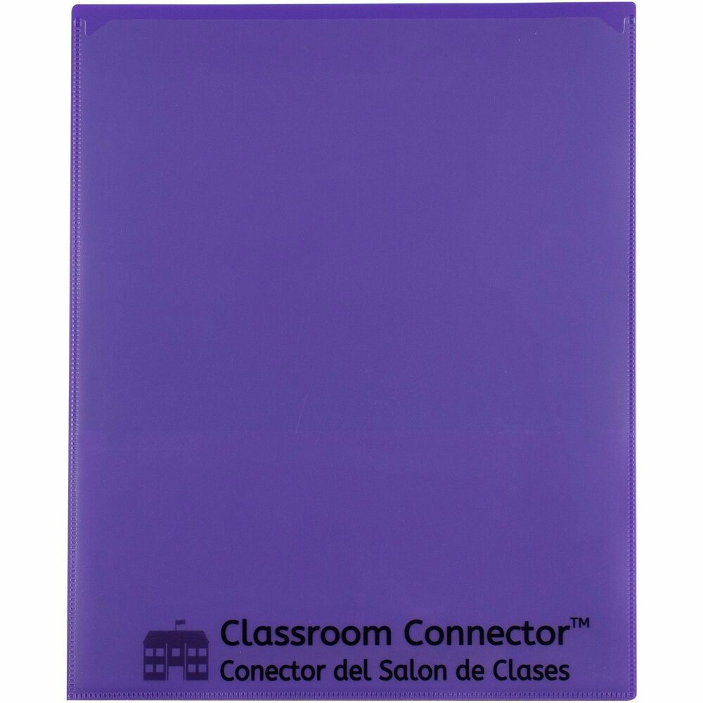 Image of C-Line Folder, 2-Pocket, Poly, 50-Sht Cap, Letter, 25/BX, Purple