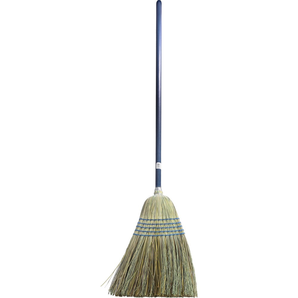 Image of Genuine Joe Broom, Corn/Fiber, 9" to 11" Sweep, Natural