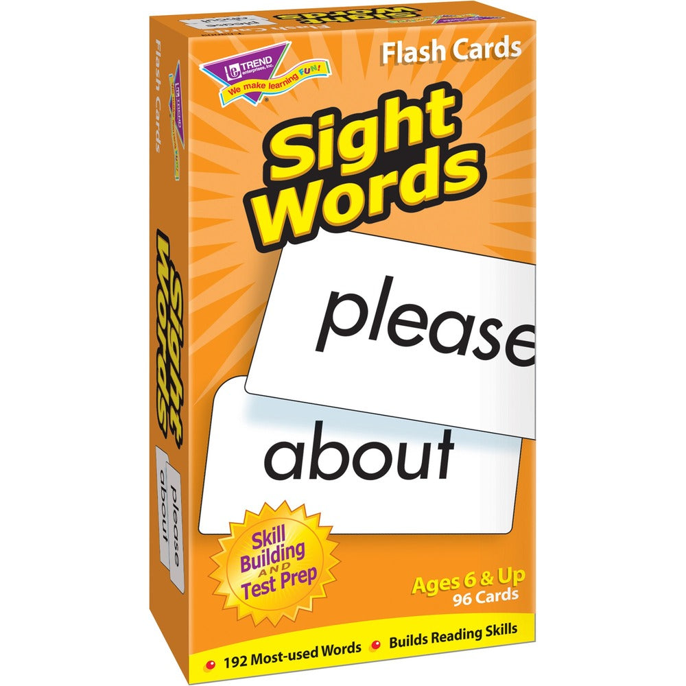 Image of Trend Enterprises Sight Words Drill Flash Cards, 96 Cards, Multi