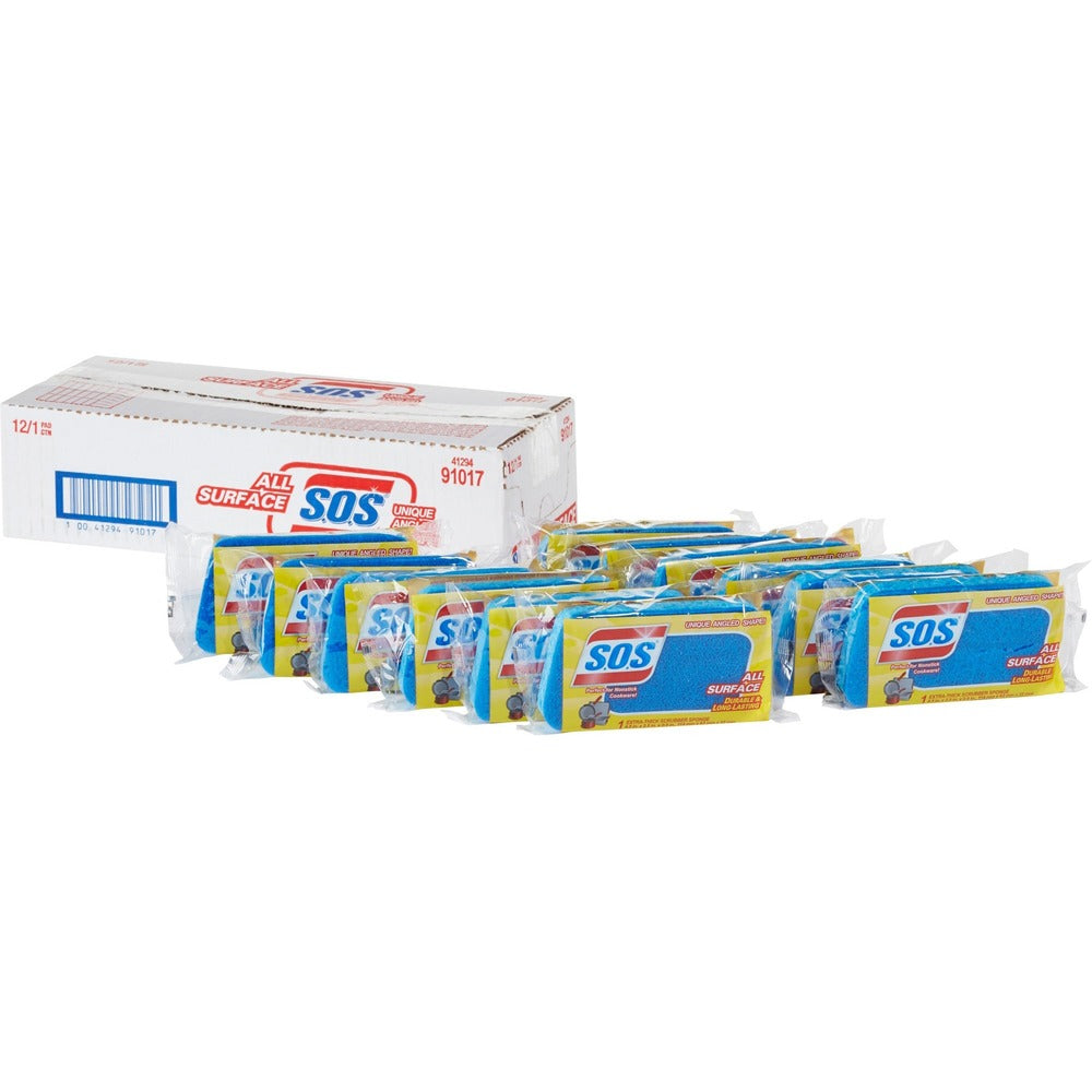 Image of Clorox Company Scrubber Sponges, All Surface, 2-1/2"x4-1/2", 12/CT, BE