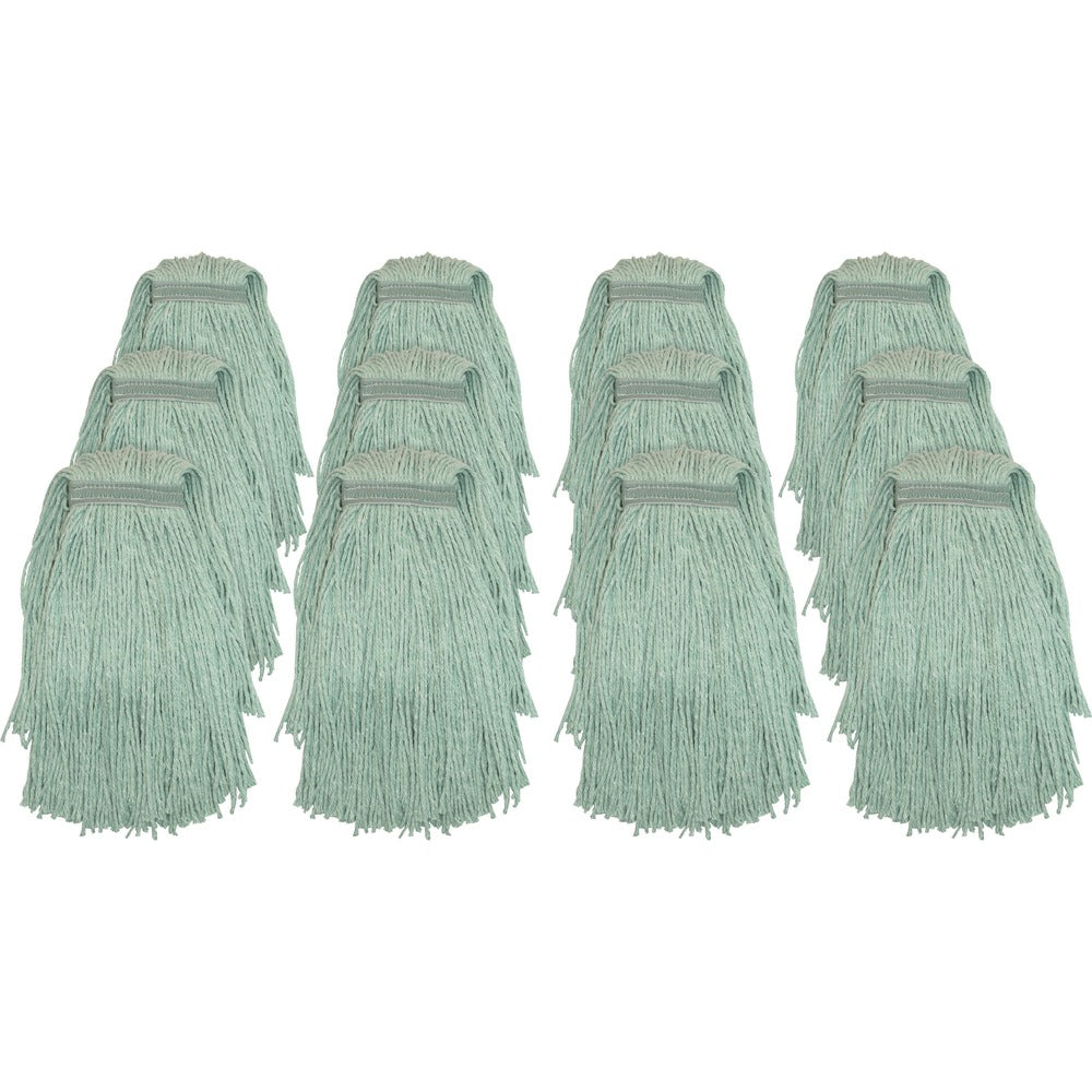 Image of Genuine Joe Web Blend Mopping Mophead, No.24, 12EA/CT, Green