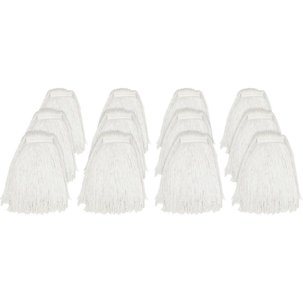 Image of Genuine Joe Rayon Cut End Narrow Band Mop, 24oz., 12/CT, Natural