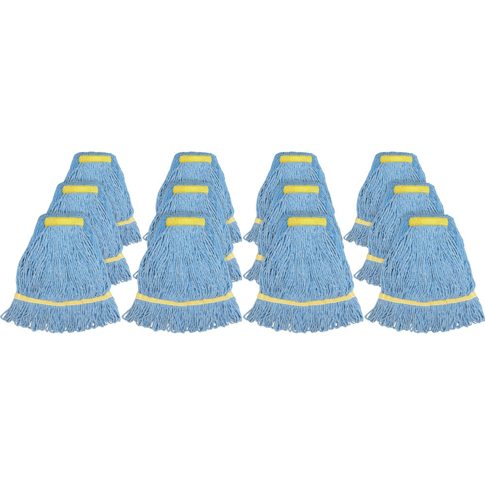 Image of Genuine Joe Small Blend Wet Mop Narrow Band Loop, 12oz., 12/CT, BE