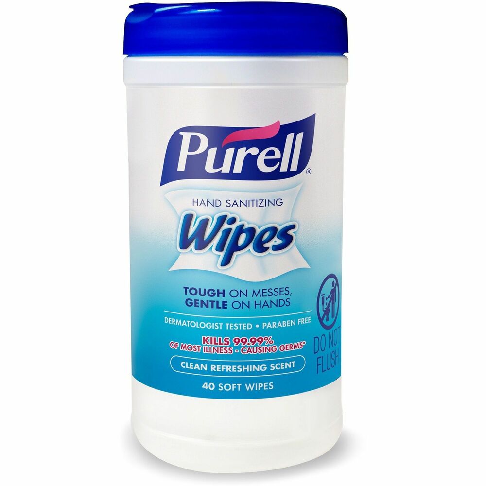 Image of Gojo Hand Sanitizing Wipes, 40Shts, White