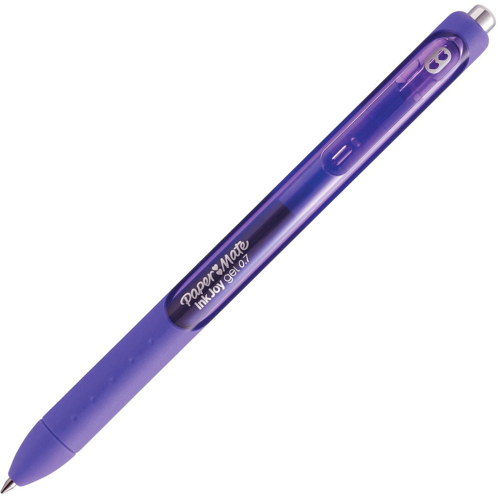 Image of Paper Mate Pen, Gel, 0.7mm, Retractable, InkJoy, 1 DZ, Purple