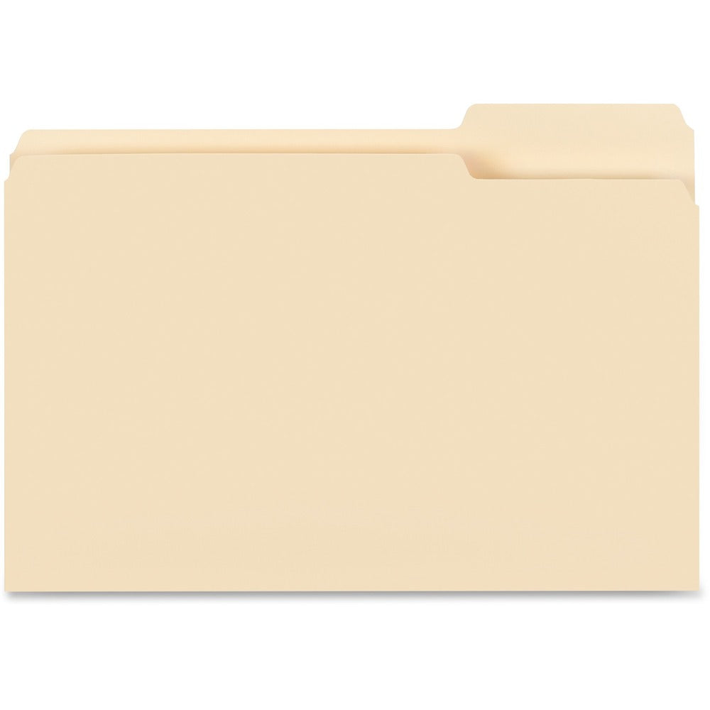 Image of Business Source File Folders, 1/3Cut, 3/4" Exp, Lgl, POS 3, 100/BX, MLA