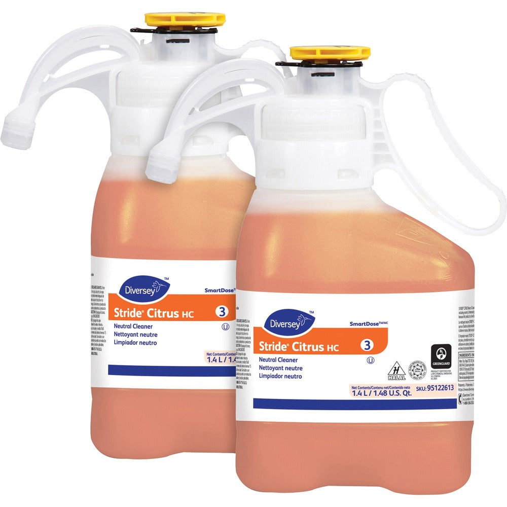 Image of Diversey Care Neutral Cleaner, Smart Dose, Citrus Scent, 1.4L, 2/CT, OE