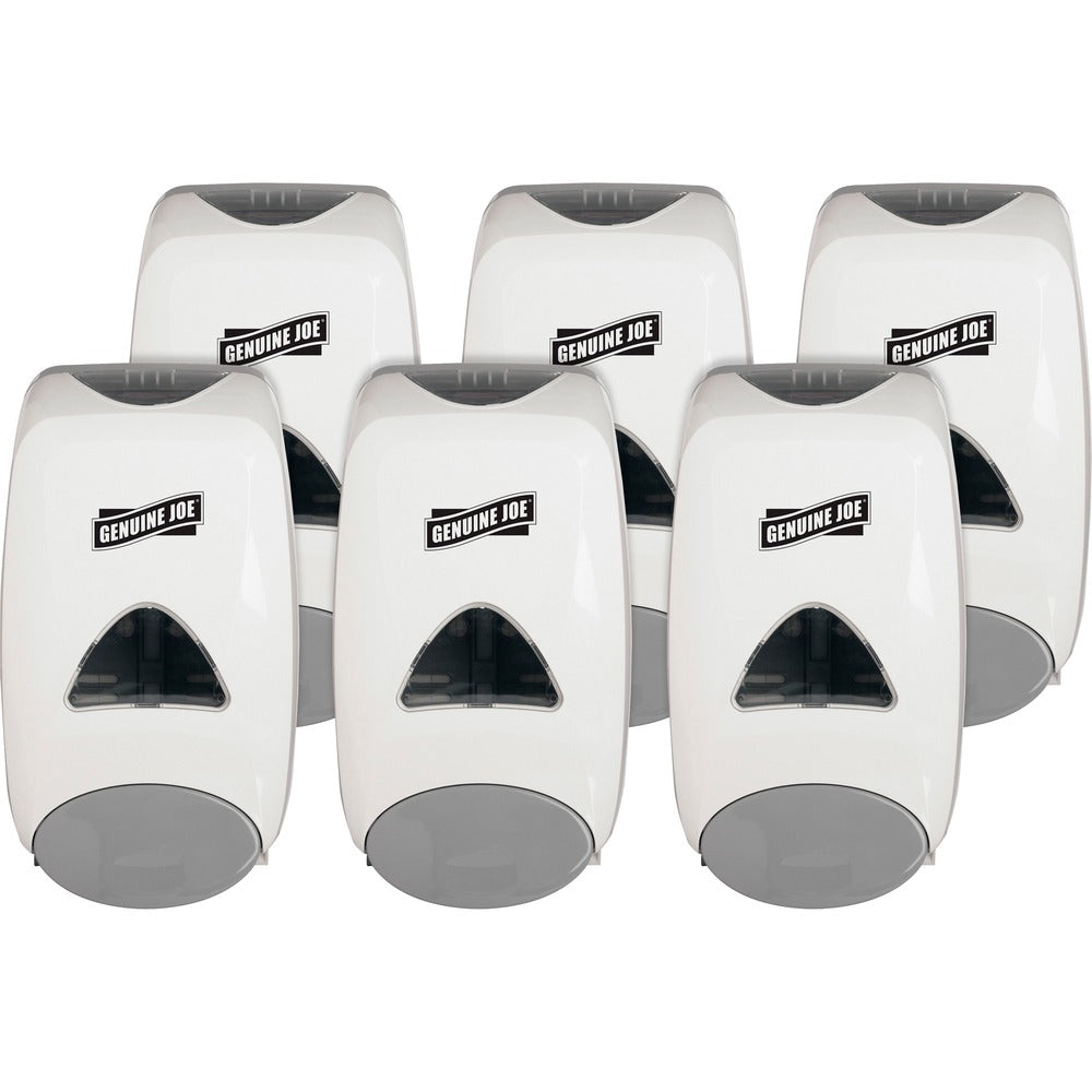 Image of Genuine Joe Dispenser, f/Foam Soap, Manual, 1250 ml, 6/CT, WE
