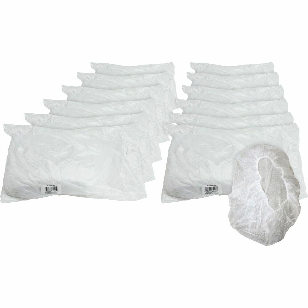 Image of Genuine Joe Cap, Bouffant, Nonwoven, Nylon, Large, 21", 1000/CT, White