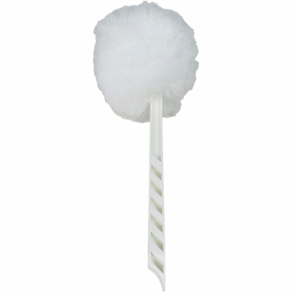 Image of Genuine Joe Toilet Bowl Mop, 4-1/2" Long Handle, 25/CT, White