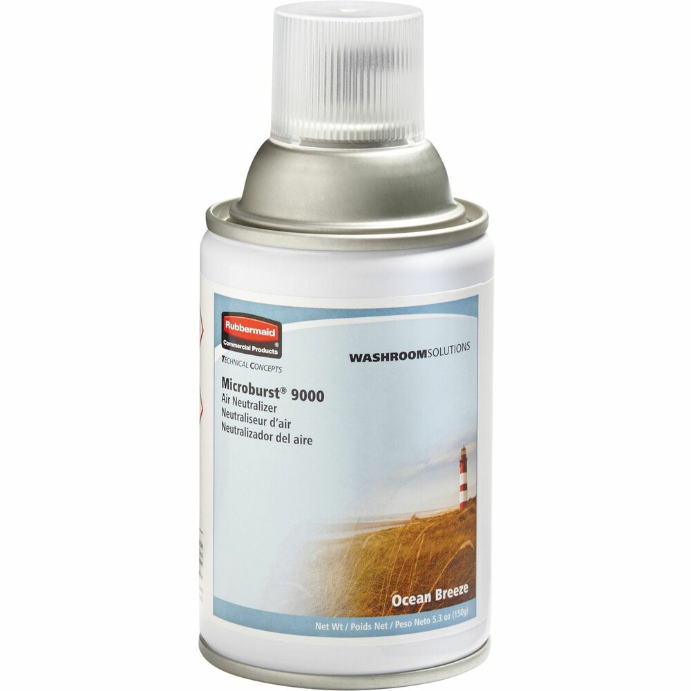 Image of Rubbermaid Commercial Products MB 9000 Air Spray Refill, 4/CT, Ocean Breeze