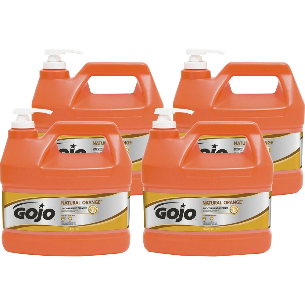 Image of Gojo Hand Cleaner, Natural Citrus, 1 Gallon, 4/CT, Orange