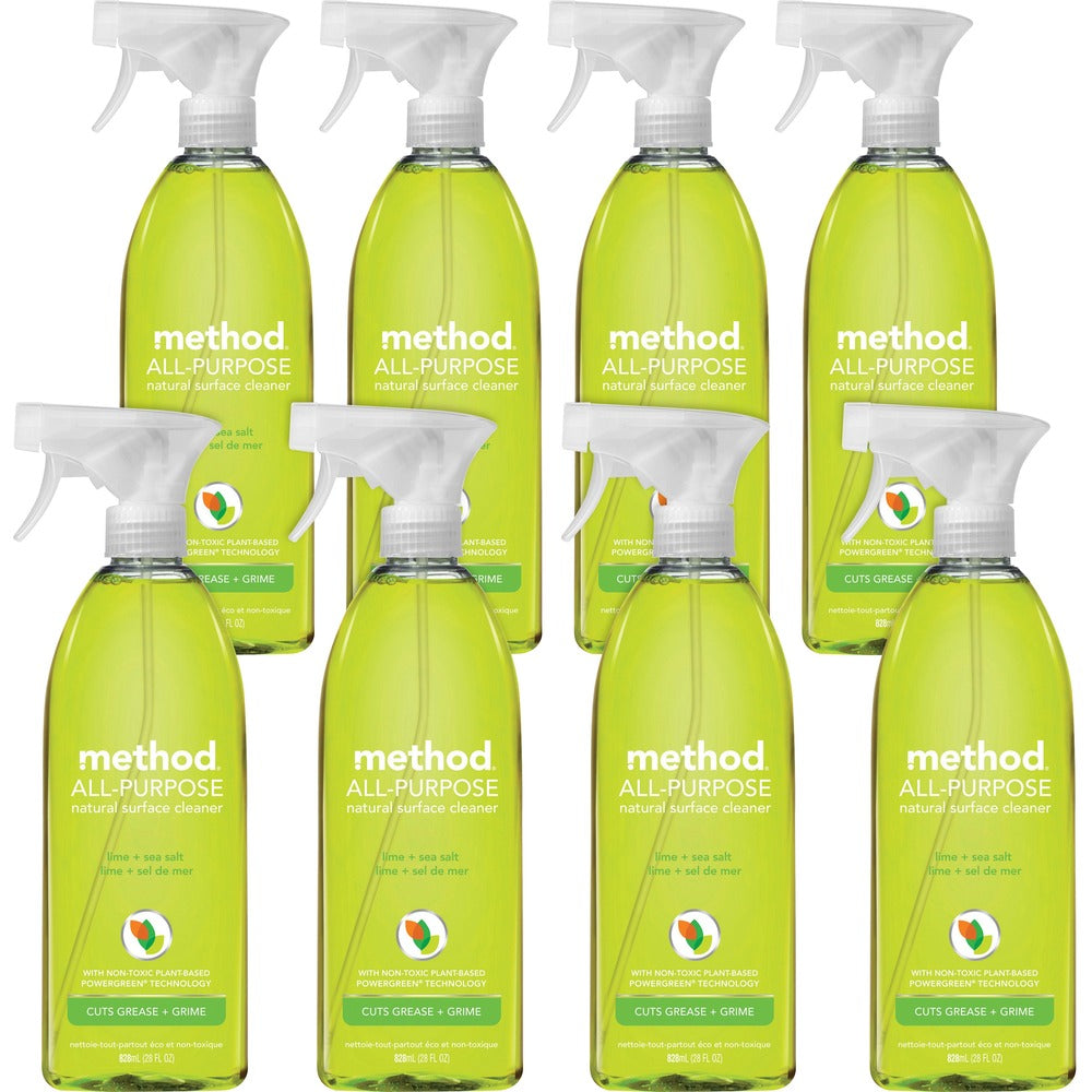 Image of Method Products Method All-Purpose Ntl Clnr, 28oz, 8/CT, Lime Sea Salt
